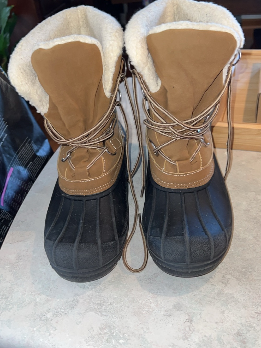 Airwalk Thermolite Mens Boots Size 9 Winter Brown Black